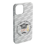 Hipster Graduate iPhone Case - Plastic (Personalized)