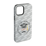Hipster Graduate iPhone Case - Rubber Lined - iPhone 15 Pro (Personalized)