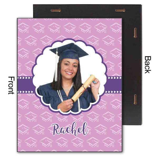 Graduation 11x14 Wood Print - Front & Back View