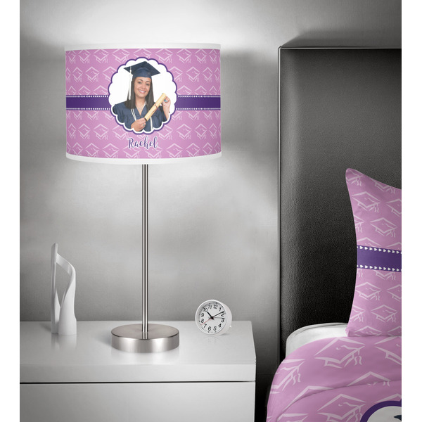 Graduation 13 inch drum lamp shade - in room