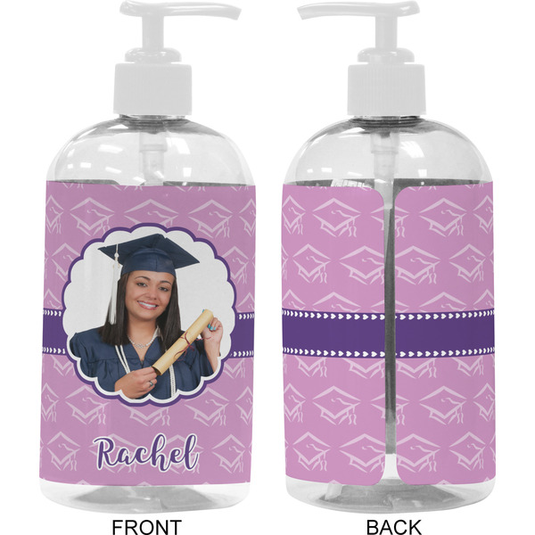 Graduation 16 oz Plastic Liquid Dispenser- Approval- White