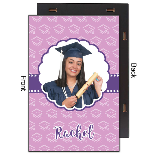 Graduation 20x30 Wood Print - Front & Back View