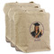 Graduation 3 Reusable Cotton Grocery Bags - Front View