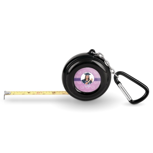 Custom Graduation Pocket Tape Measure - 6 Ft w/ Carabiner Clip (Personalized)