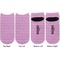 Graduation Adult Ankle Socks - Double Pair - Front and Back - Apvl