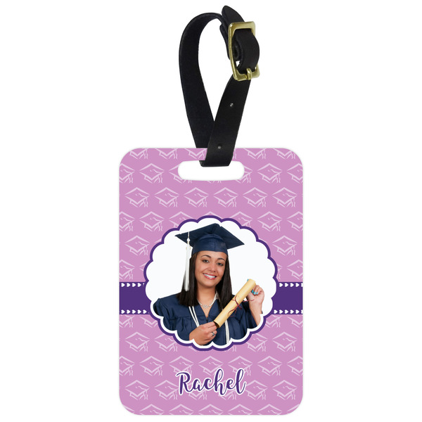 Custom Graduation Metal Luggage Tag w/ Photo