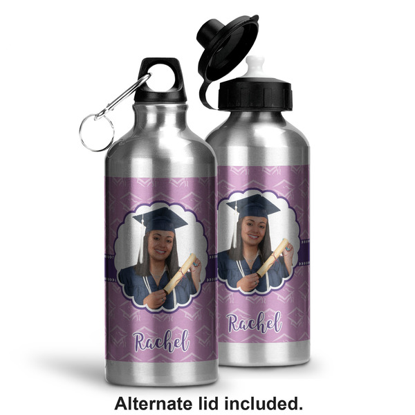 Graduation Aluminum Water Bottle - Alternate lid options