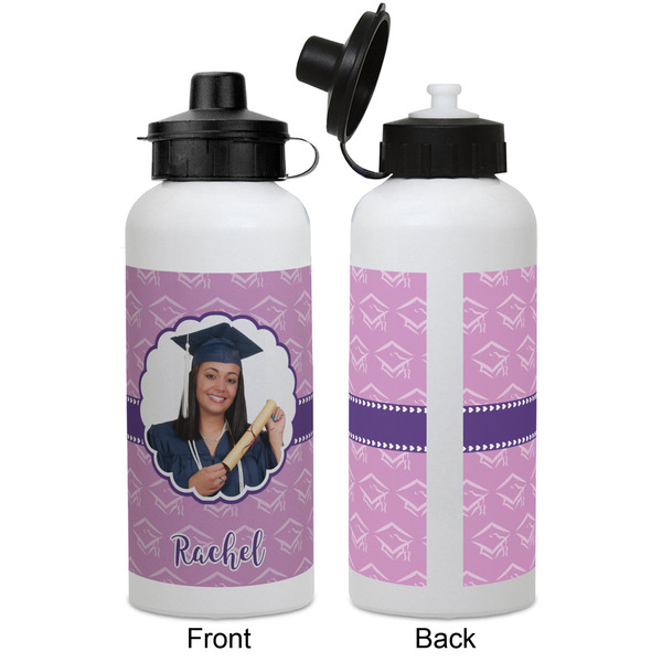 Graduation Aluminum Water Bottle - White APPROVAL