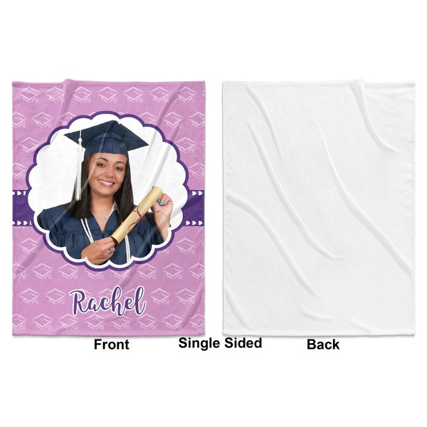 Graduation Baby Blanket (Single Sided - Printed Front, White Back)