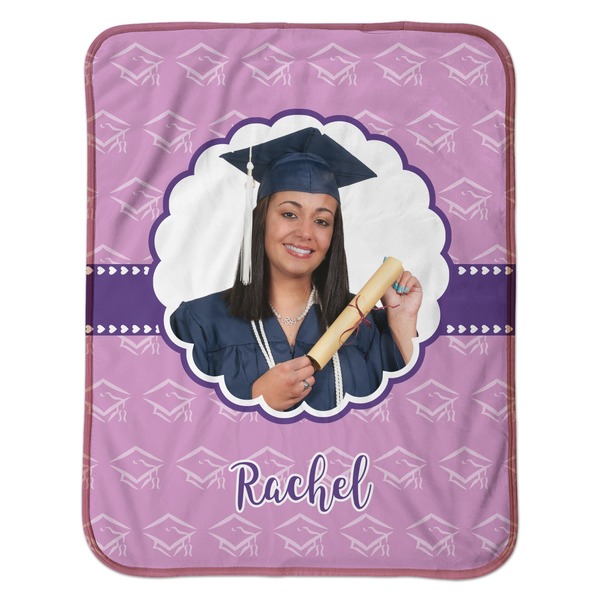 Graduation Baby Sherpa Blanket - Flat