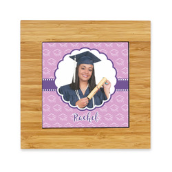 Graduation Bamboo Trivet with Ceramic Tile Insert (Personalized)