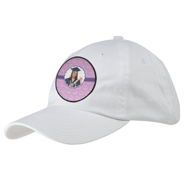Custom Graduation Baseball Cap - White (Personalized)