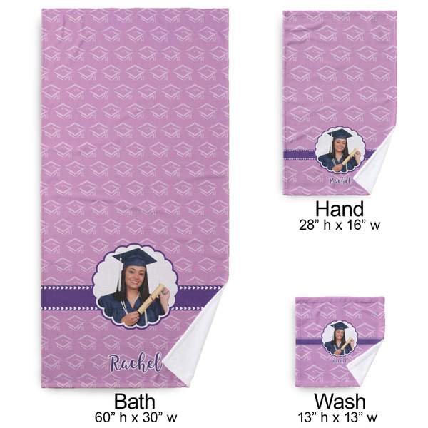 Graduation Bath Towel Sets - 3-piece - Approval