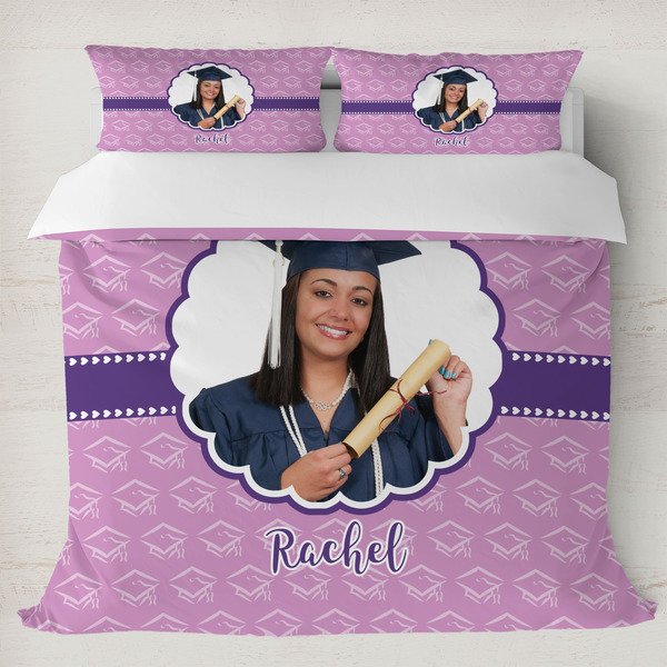 Custom Graduation Duvet Cover Set - King (Personalized)