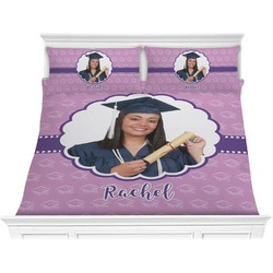 Graduation Comforter Set - King (Personalized)