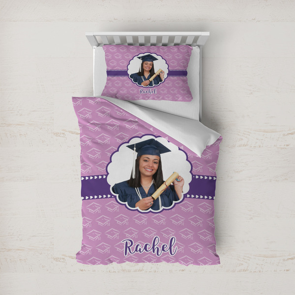 Custom Graduation Duvet Cover Set - Twin (Personalized)