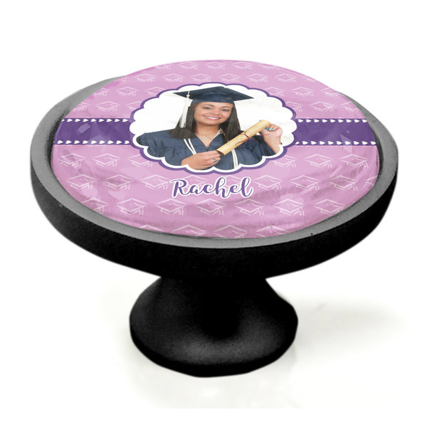 Graduation Black Custom Cabinet Knob (Side)