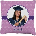 Graduation Faux-Linen Throw Pillow 20" (Personalized)