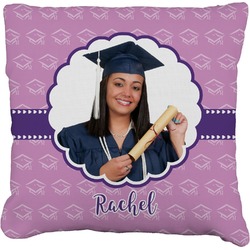 Graduation Faux-Linen Throw Pillow 20" (Personalized)