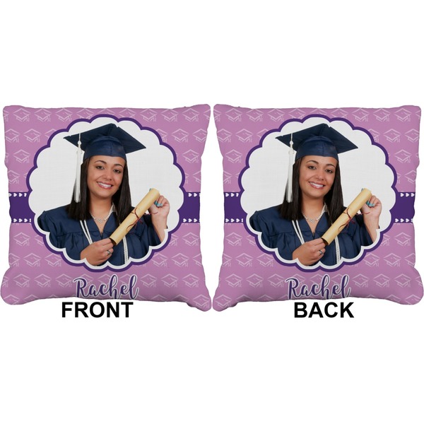 Graduation Burlap Pillow Approval