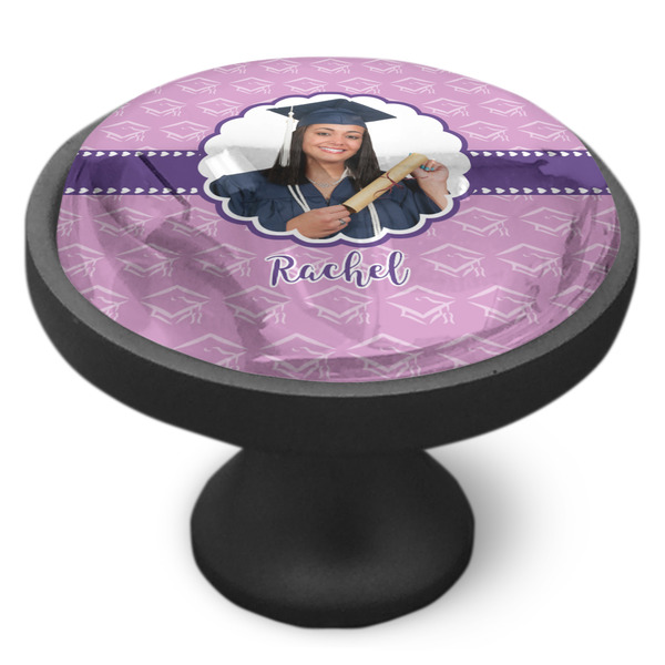 Graduation Cabinet Knob - Black - Side
