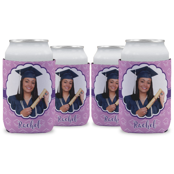Custom Graduation Can Cooler (12 oz) - Set of 4 w/ Photo