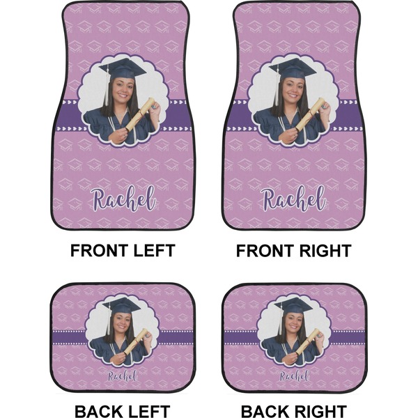 Graduation Car Floor Mats Set (2F + 2B)
