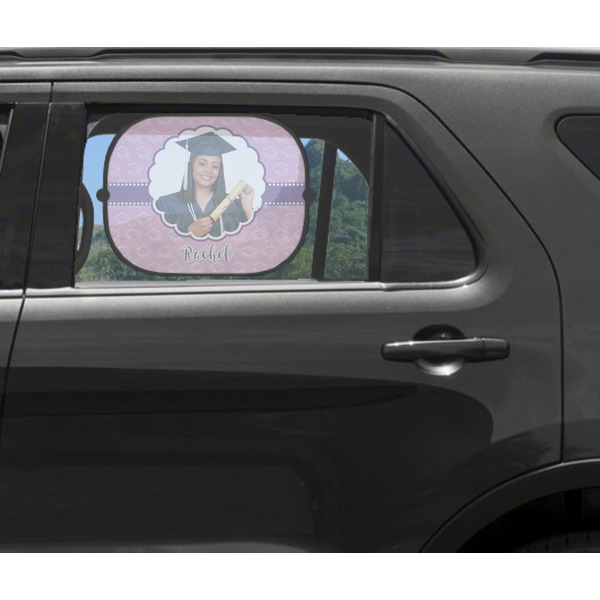 Graduation Car Sun Shade Black - In Car Window