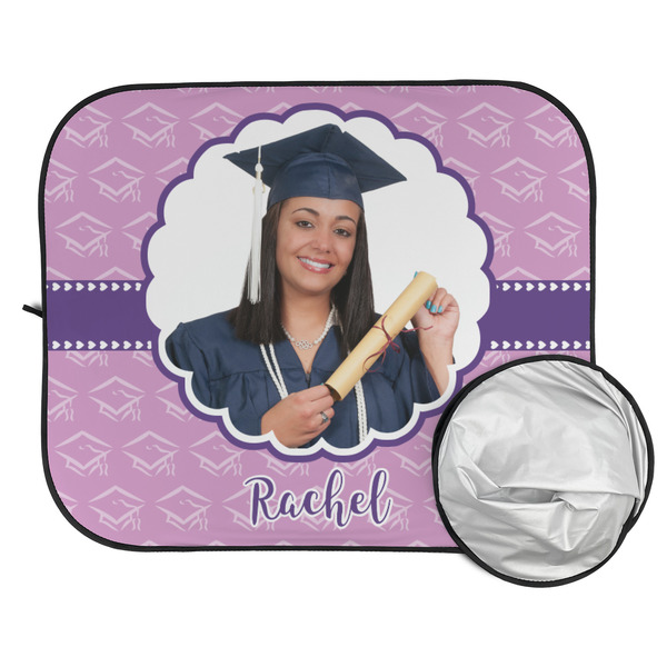 Graduation Car Sun Shades - FOLDED & UNFOLDED