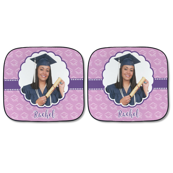 Graduation Car Sun Shades - FRONT