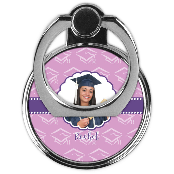 Graduation Cell Phone Ring Stand & Holder - Front (Collapsed)