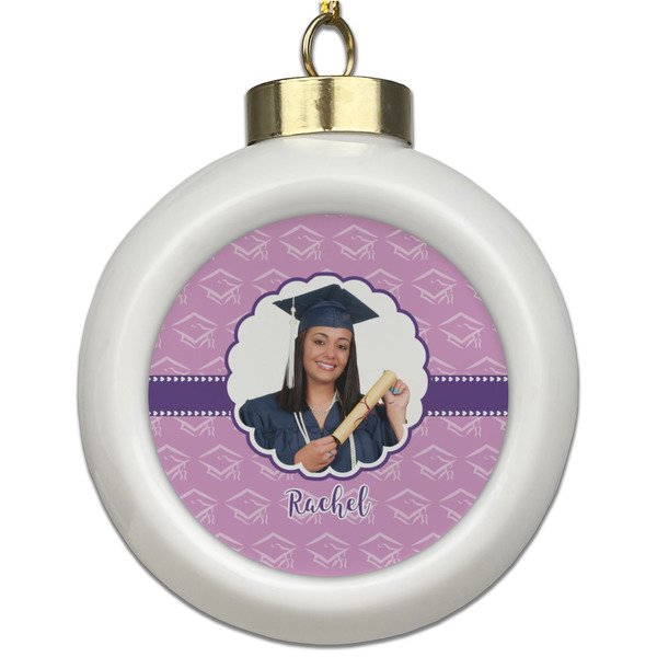 Custom Graduation Ceramic Ball Ornament (Personalized)