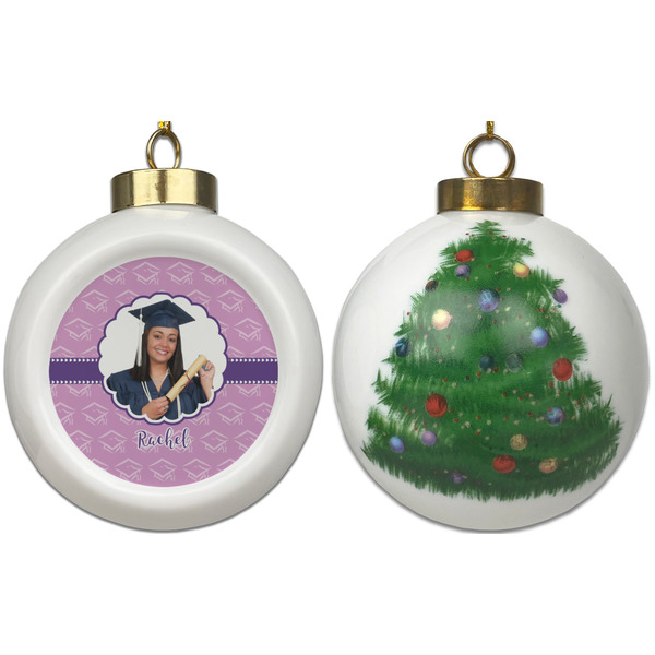 Graduation Ceramic Christmas Ornament - X-Mas Tree (APPROVAL)
