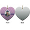 Graduation Ceramic Flat Ornament - Heart Front & Back (APPROVAL)