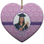 Graduation Heart Ceramic Ornament (Personalized)