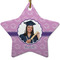 Graduation Ceramic Flat Ornament - Star (Front)