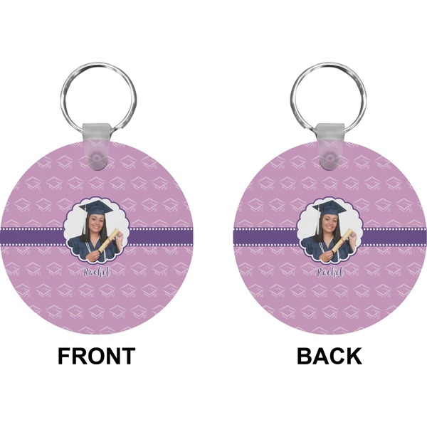 Graduation Circle Keychain (Front + Back)