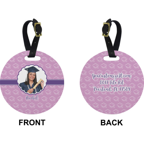 Graduation Circle Luggage Tag (Front + Back)