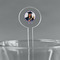Graduation 5.5" Round Plastic Stir Sticks - Clear (Personalized)