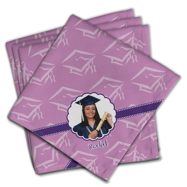 Custom Graduation Cloth Napkins (Set of 4) (Personalized)