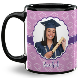 Graduation 11 Oz Coffee Mug - Black (Personalized)