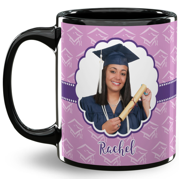 Custom Graduation 11 Oz Coffee Mug - Black (Personalized)