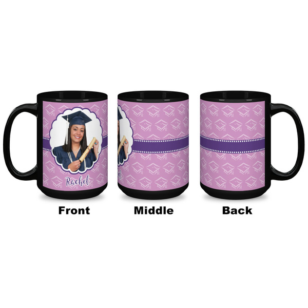 Graduation Coffee Mug - 15 oz - Black APPROVAL