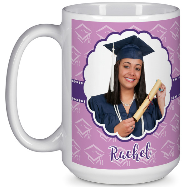 Custom Graduation 15 Oz Coffee Mug - White (Personalized)