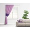 Graduation Curtain With Window and Rod - in Room Matching Pillow