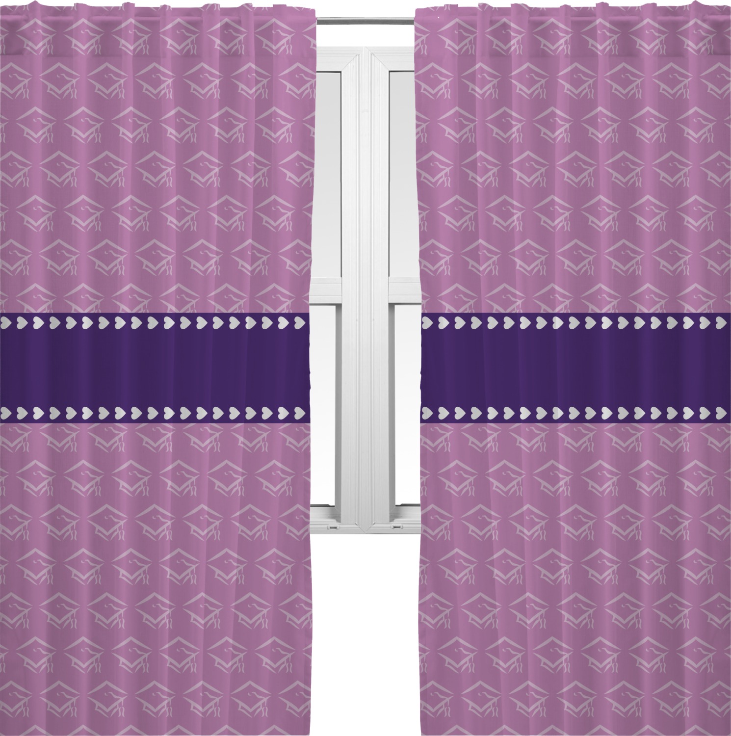 Graduation Curtains 40"x54" Panels Lined (2 Panels Per Set