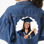 Graduation Twill Iron On Patch - Custom Shape - 3XL