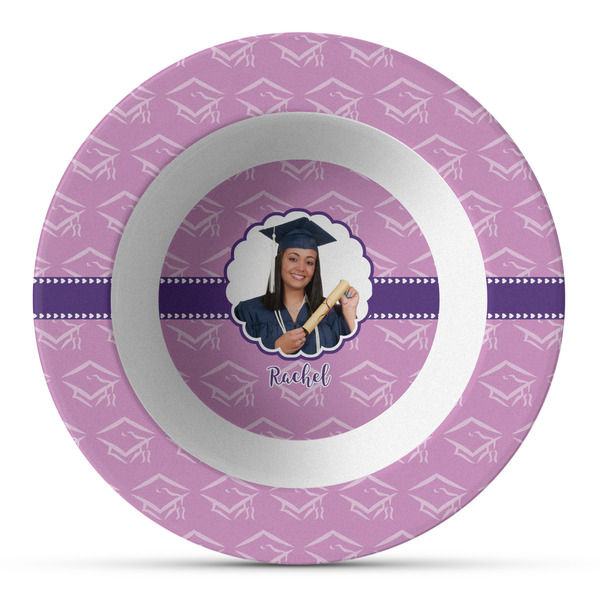Custom Graduation Plastic Bowl - Microwave Safe - Composite Polymer (Personalized)
