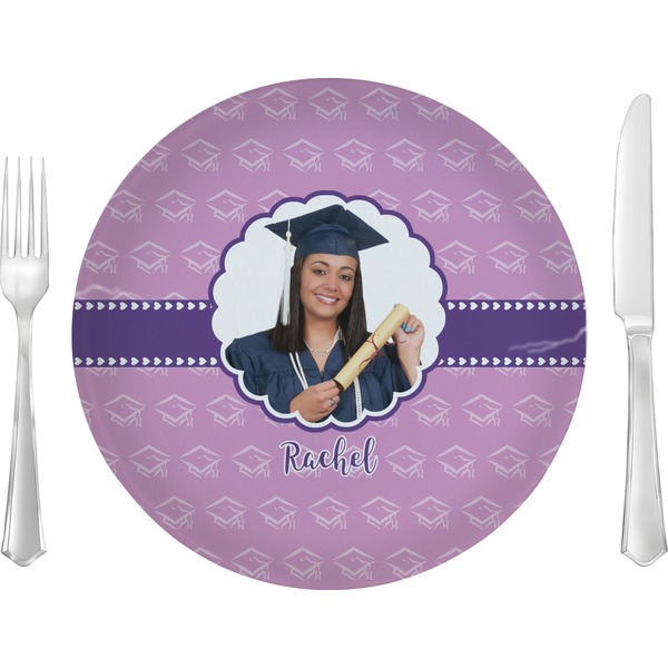Custom Graduation 10" Glass Lunch / Dinner Plates - Single or Set (Personalized)