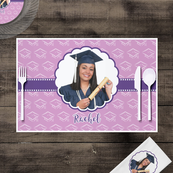 Graduation Disposable Paper Placemat - In Context